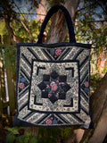 Midnight Garden Patchwork Tote