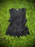 Midnight Butterfly Tank | Large