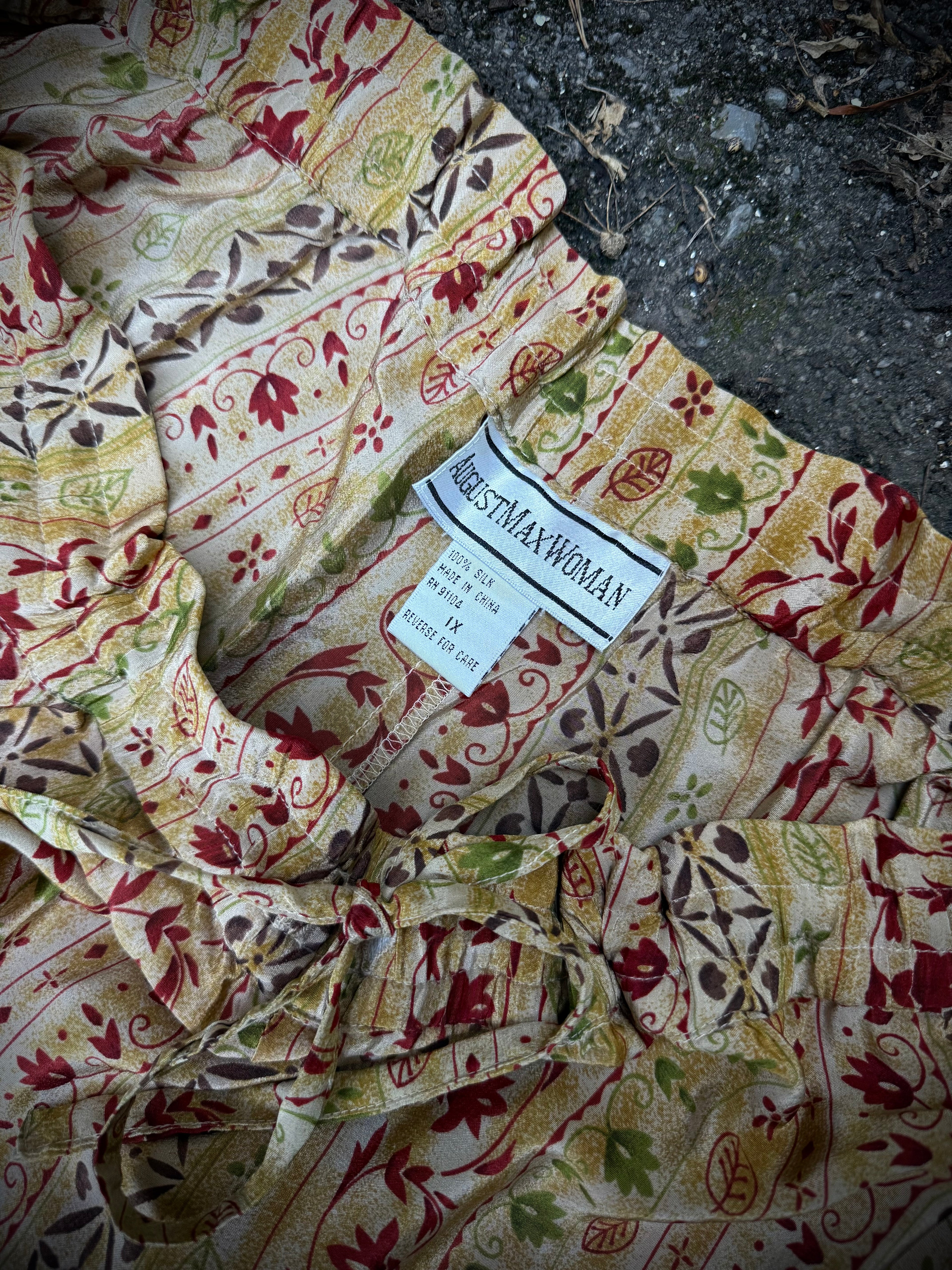 Autumn Harvest Silk Trousers | 1X