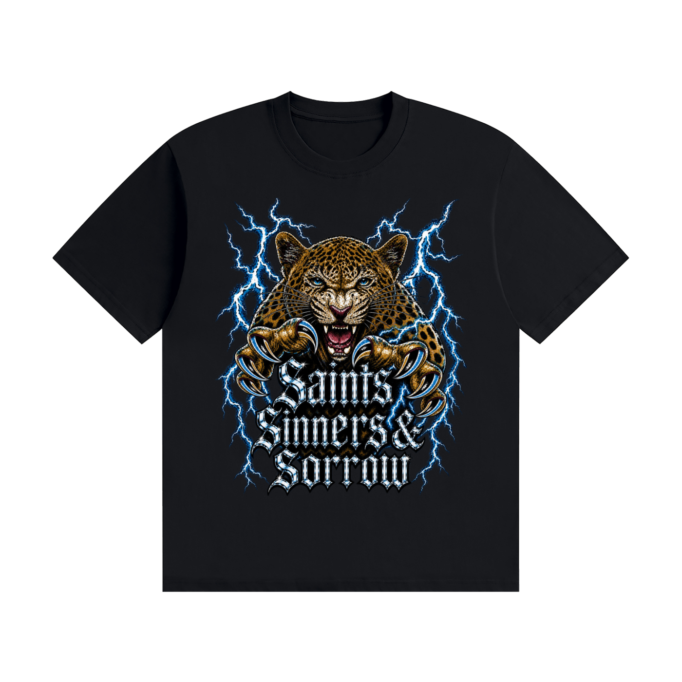 Vintage Leopard Unisex Seamless Cotton T-Shirt
