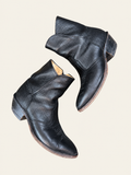 Boulet Black Leather Western Ankle Boots | Women’s 9.5 Wide | Men’s 7.5 Wide