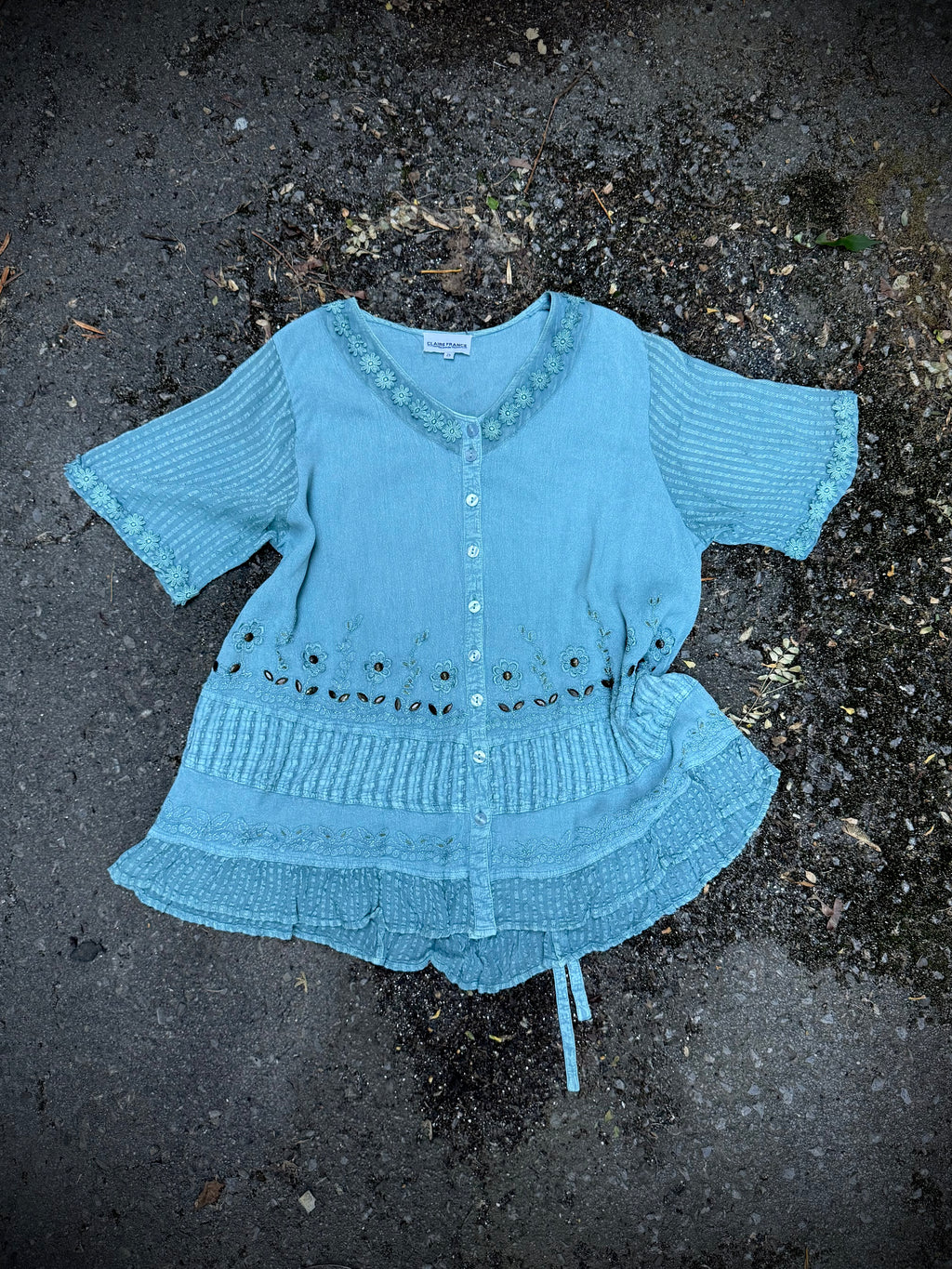 Blue Skies & Backroads Blouse | 2X