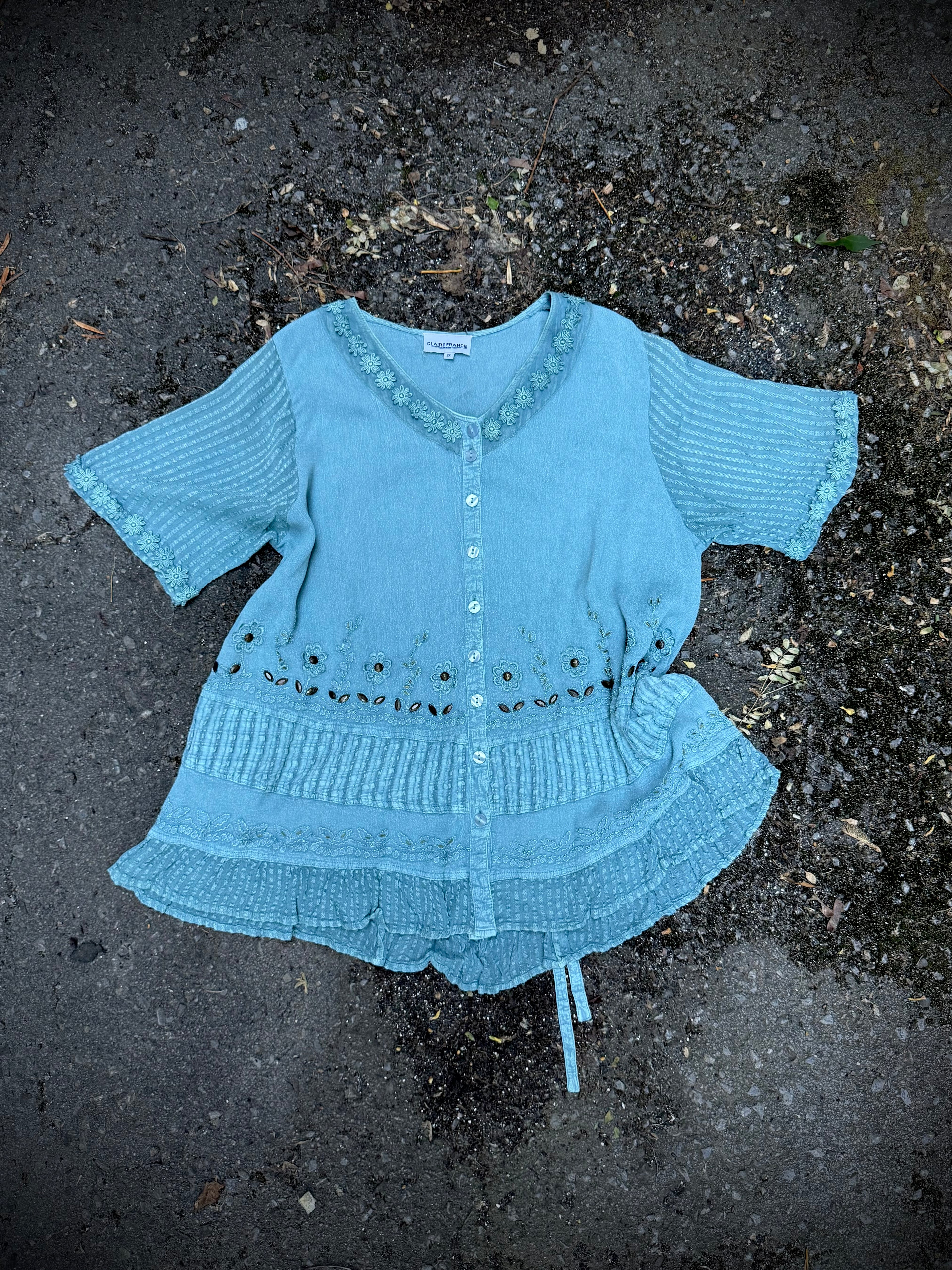 Blue Skies & Backroads Blouse | 2X