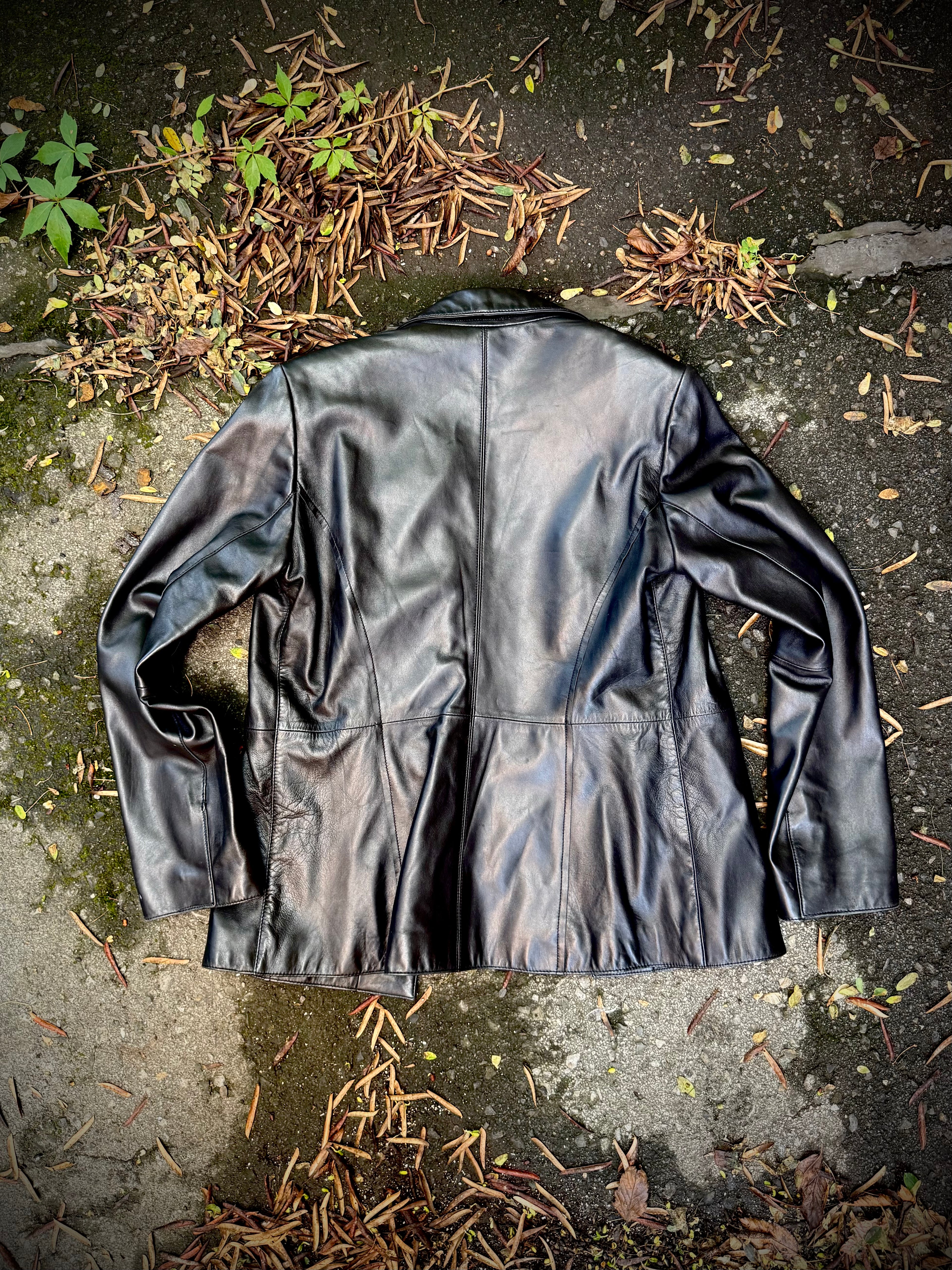 Midnight Confession Leather Blazer