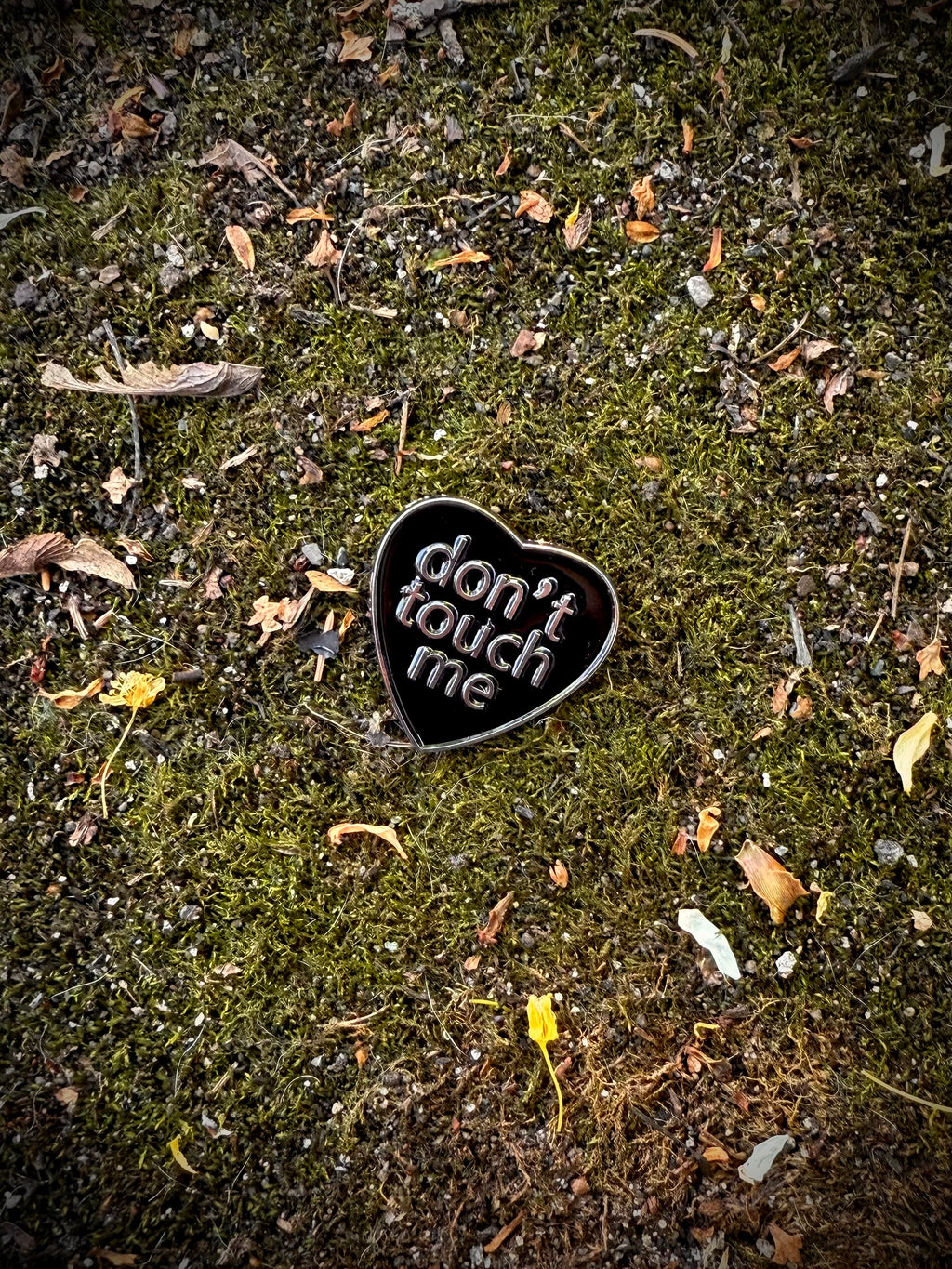 SAFE “Don’t Touch Me” Heart Pin