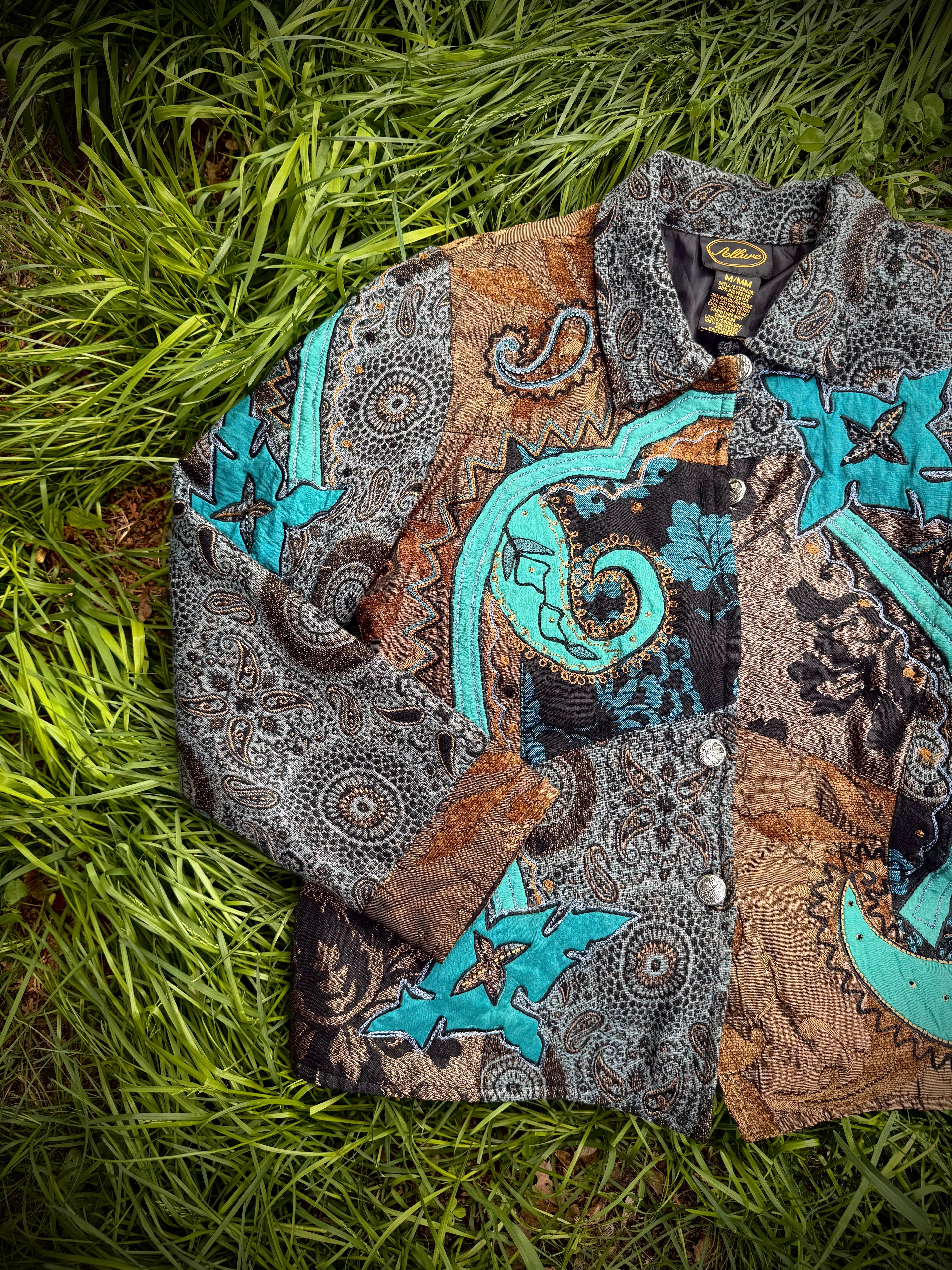 Turquoise Rodeo Moon Jacket | Medium