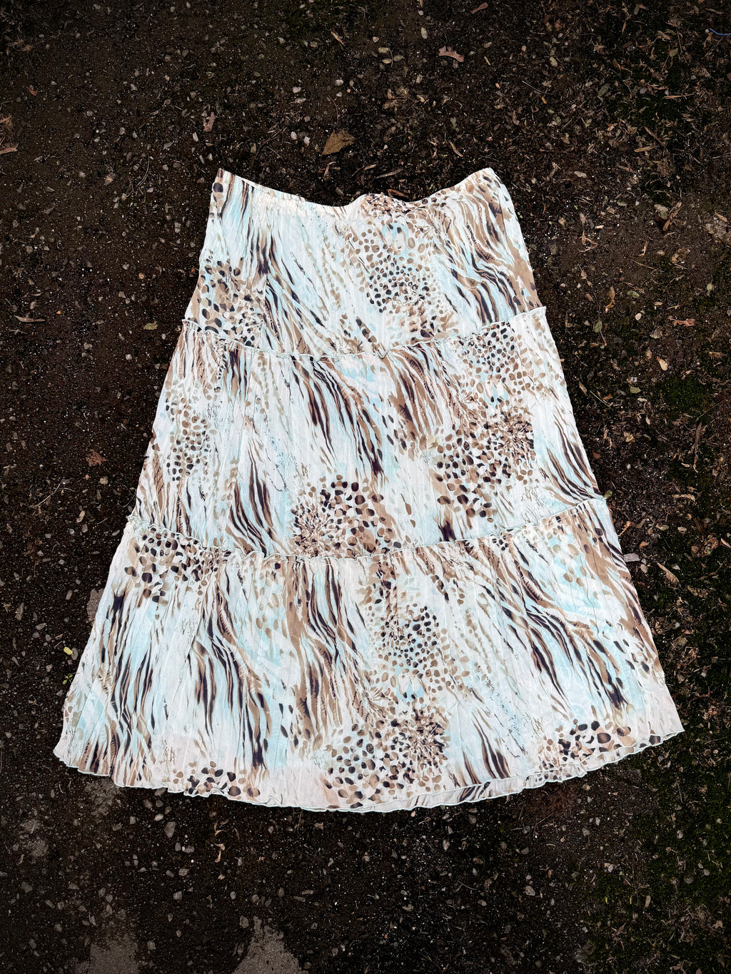 Desert Mirage Tiered Midi Skirt | 1X