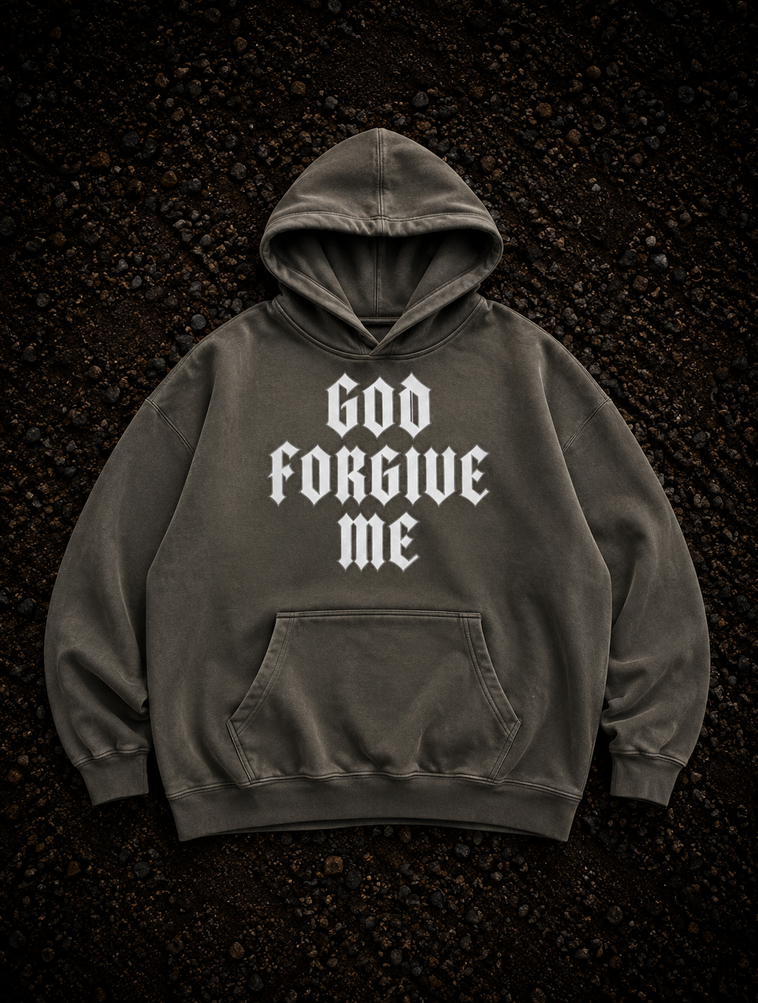 God Forgive Me Oversize Fleeced Hoodie