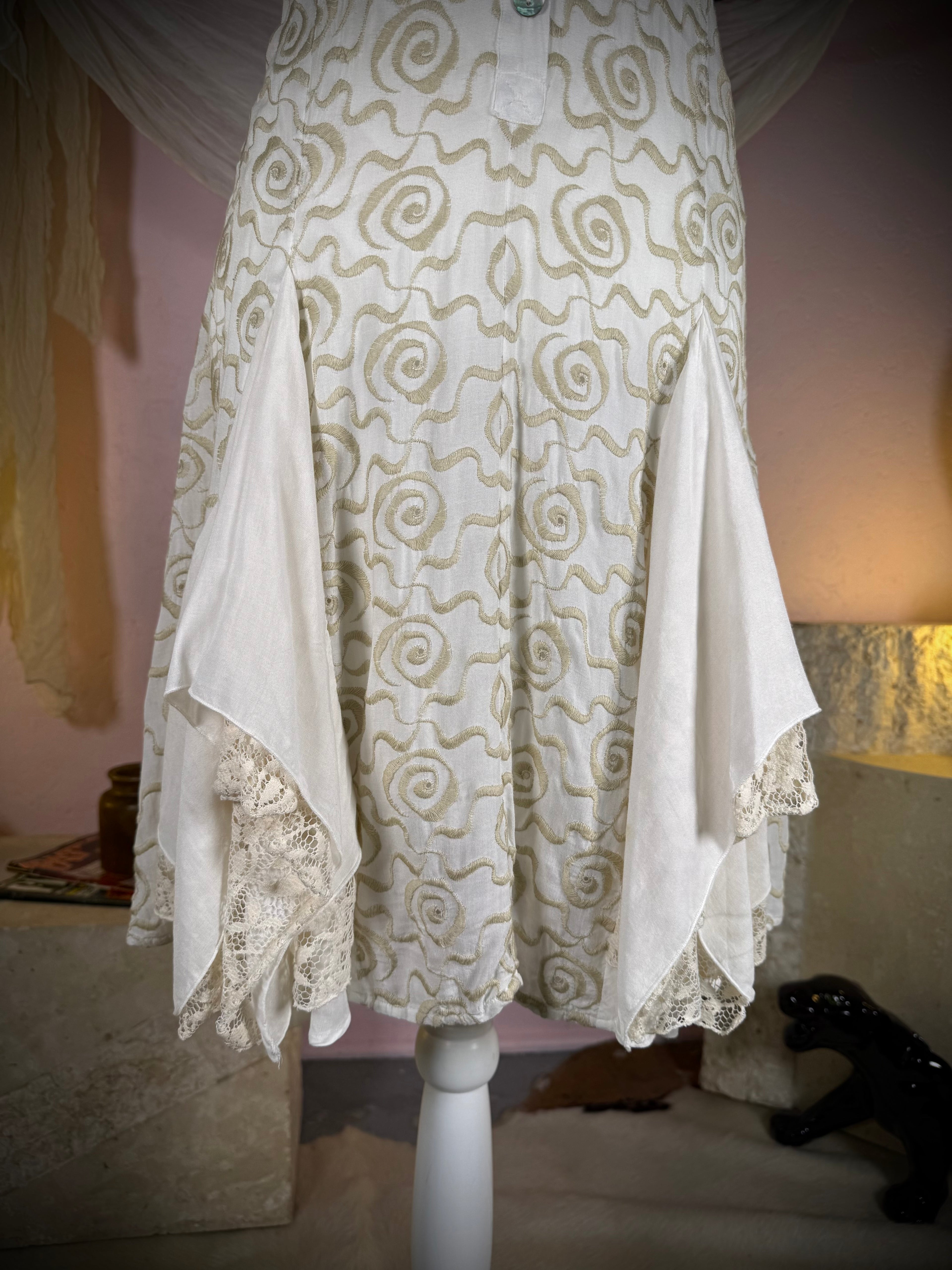 Sunday Mourning Lace Handkerchief Dress | S/M