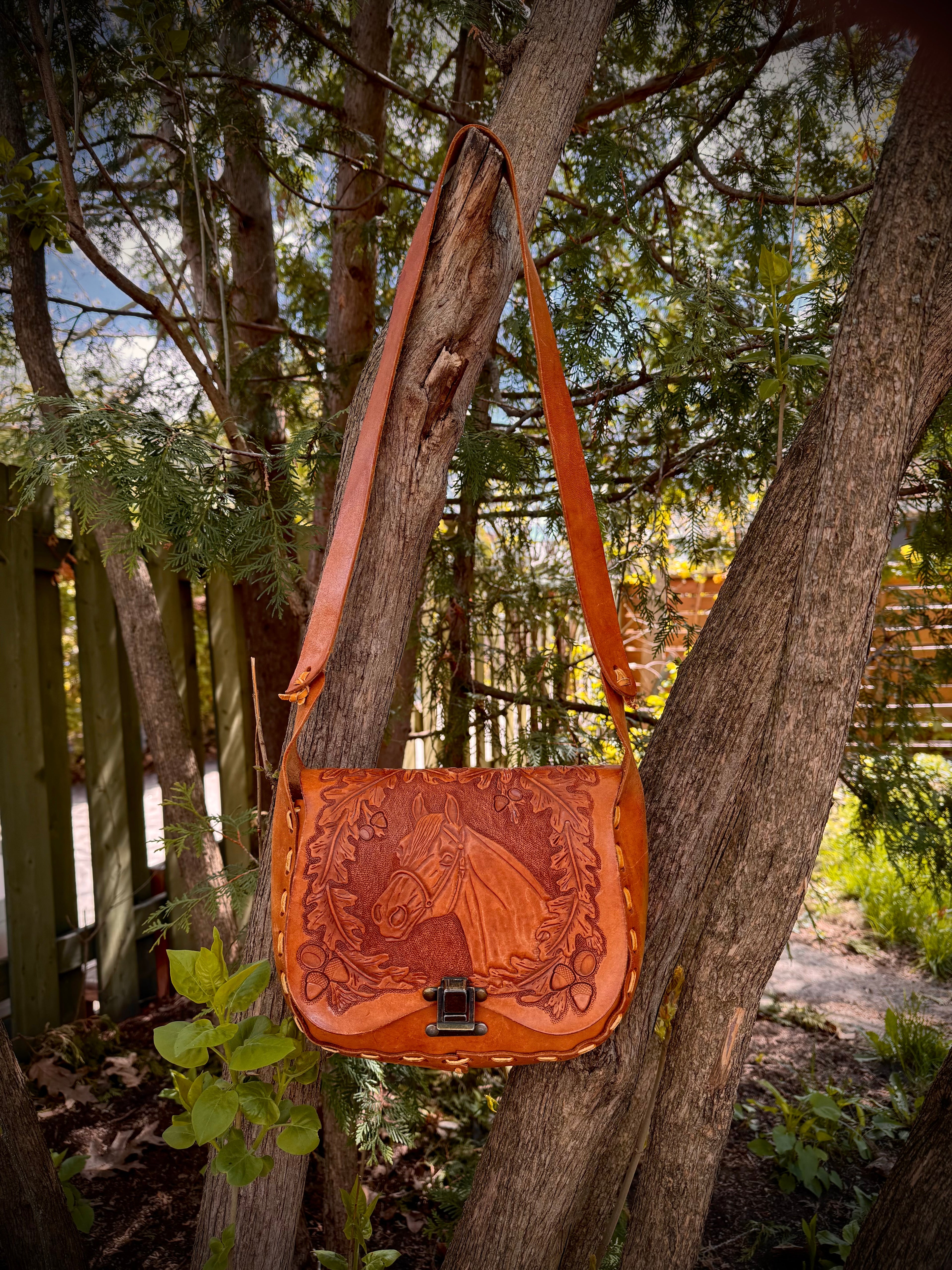Horse Cottage Crossbody Purse