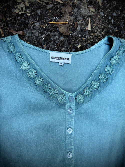 Blue Skies & Backroads Blouse | 2X