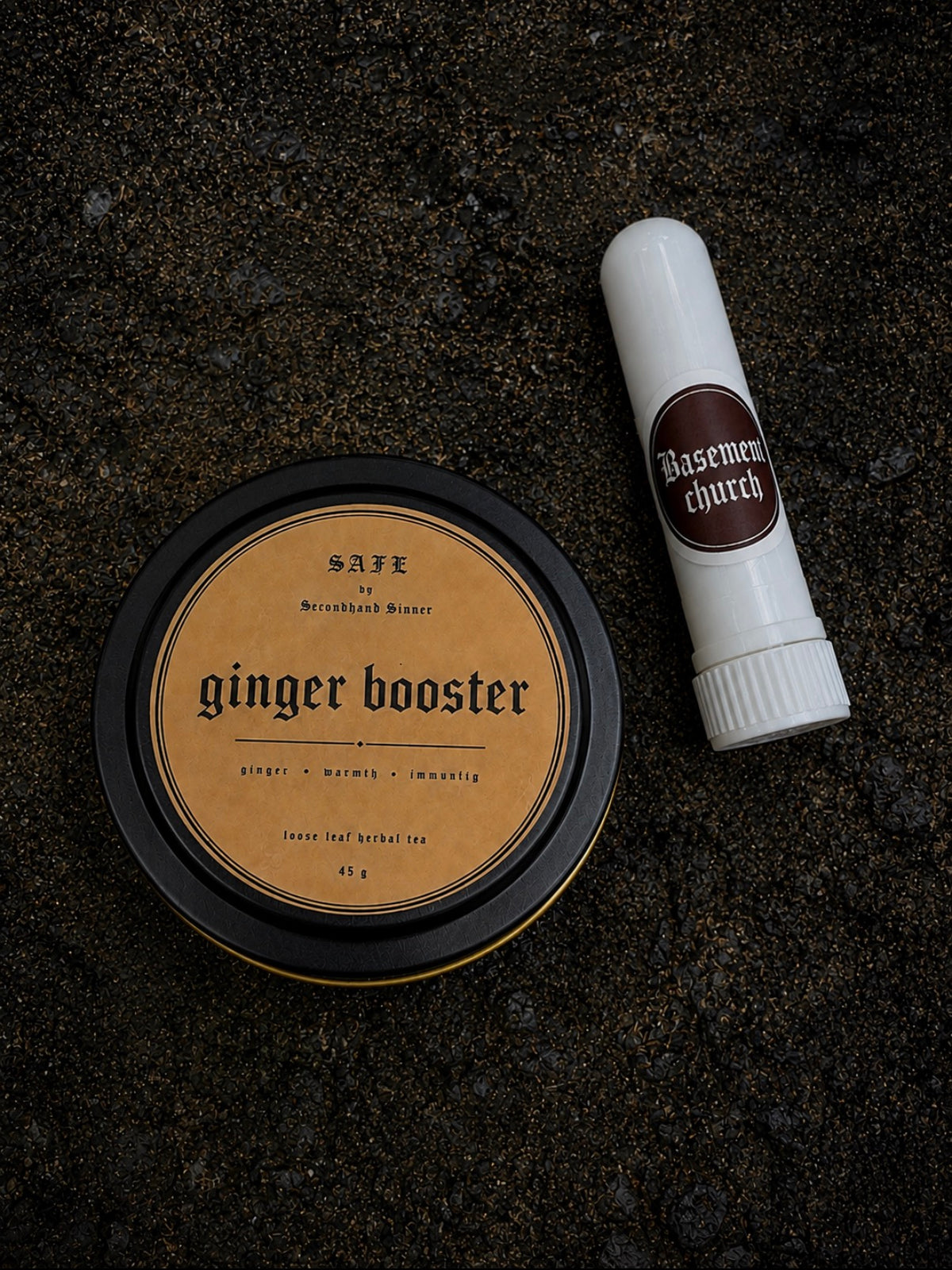 Ginger Grounding Tea & Inhaler Bundle