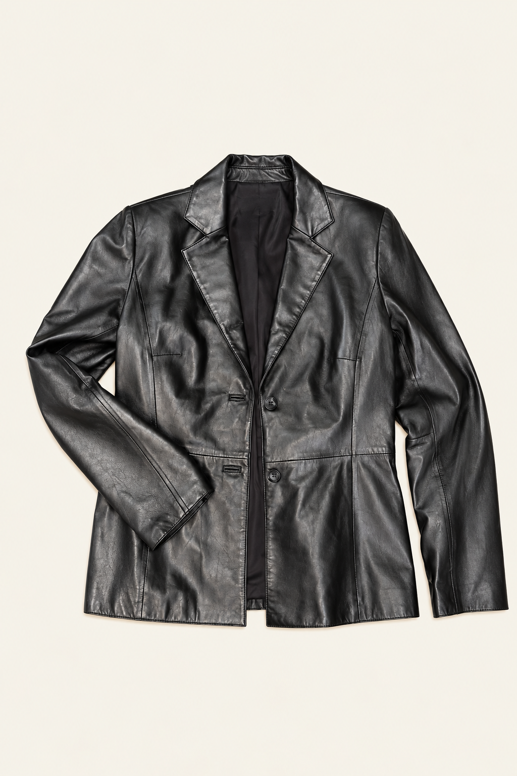 Midnight Confession Leather Blazer