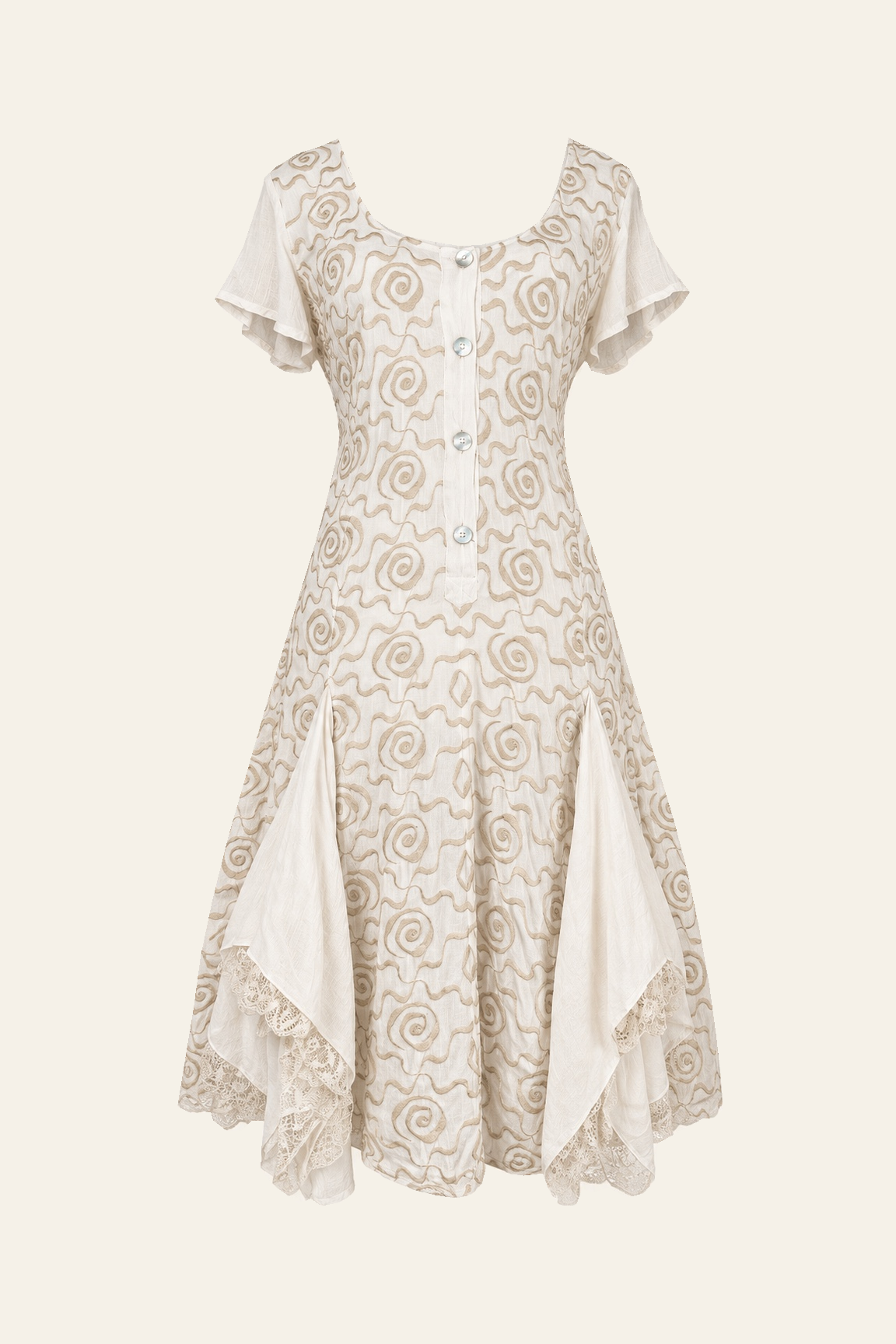 Sunday Mourning Lace Handkerchief Dress | Small-Medium