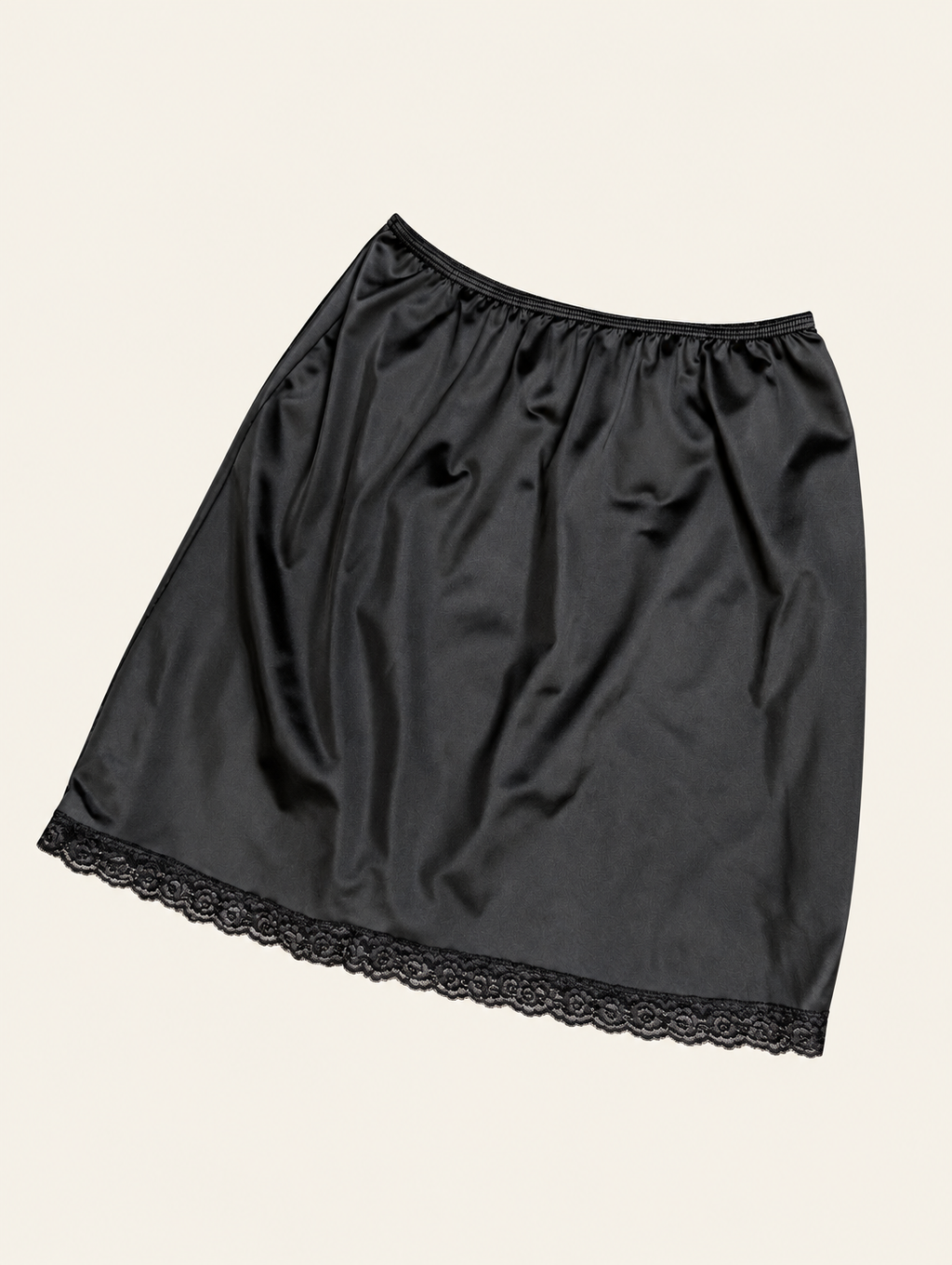Midnight Mercy Satin Slip Skirt | M