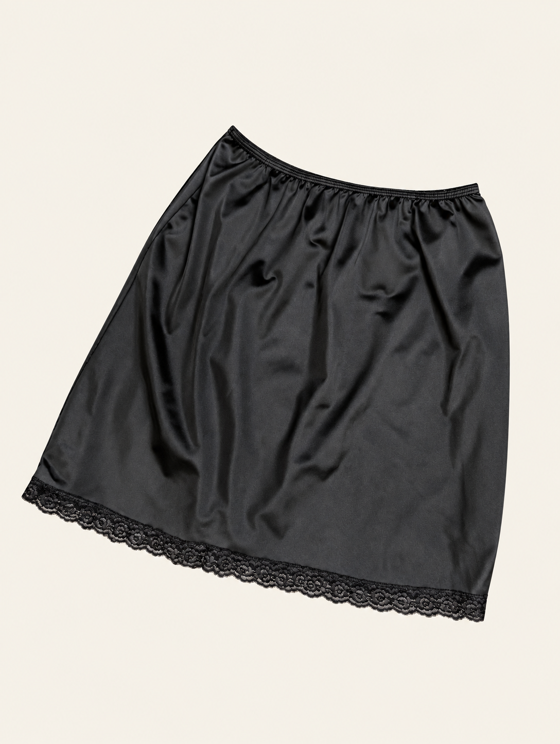 Midnight Mercy Satin Slip Skirt | M