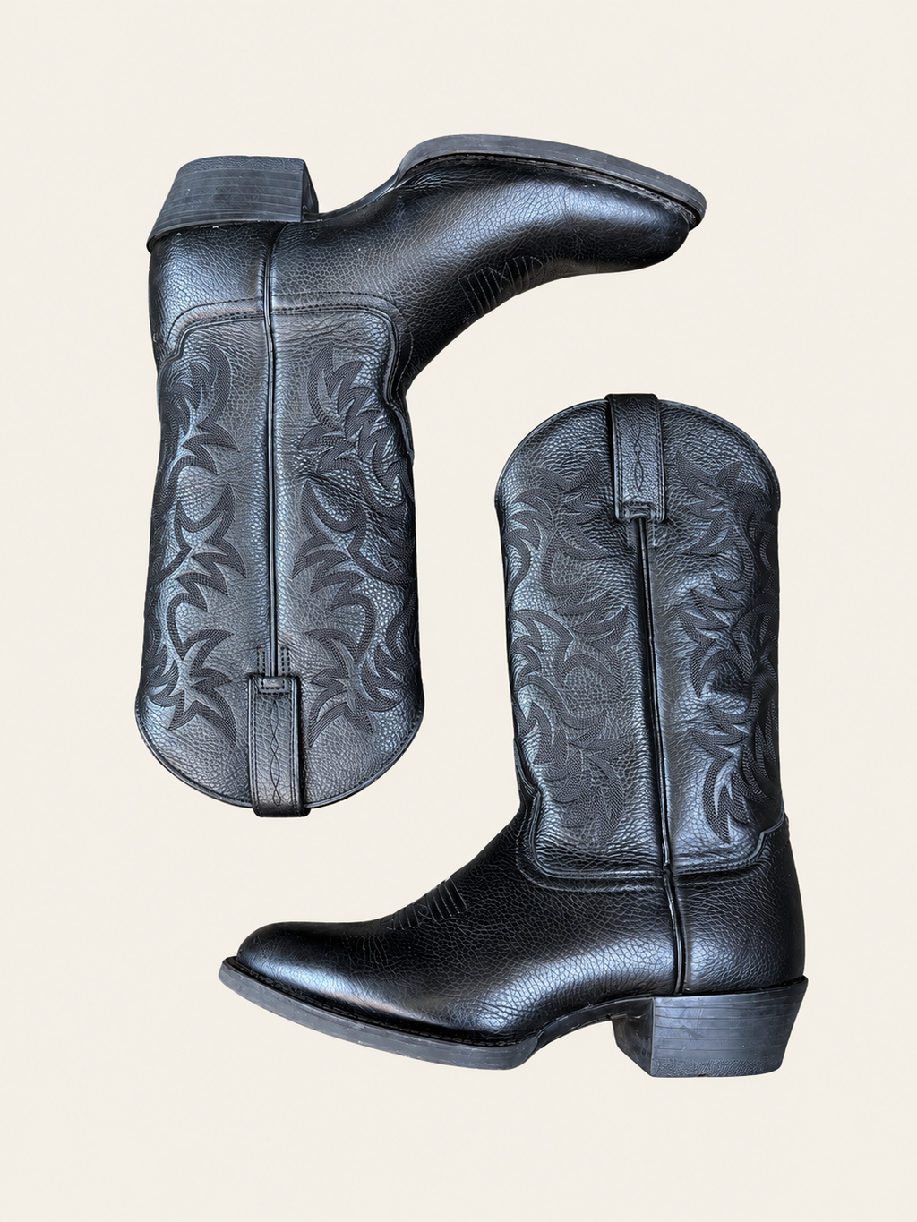 Ariat Black Leather Cowboy Boots | Men’s 9