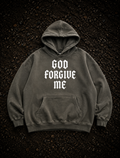 Oversize Fleeced Hoodie God Forgive Me