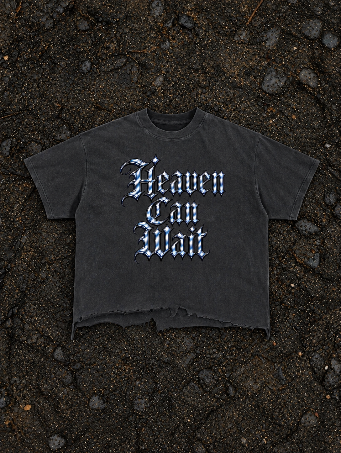 Heaven Can Wait Vintage Wash Distressed T-Shirt