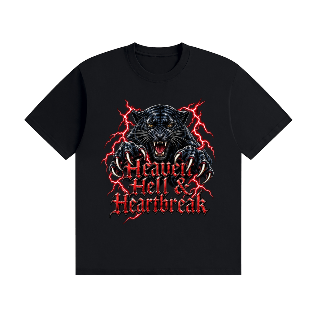 Vintage Panther Unisex Seamless Cotton T-Shirt