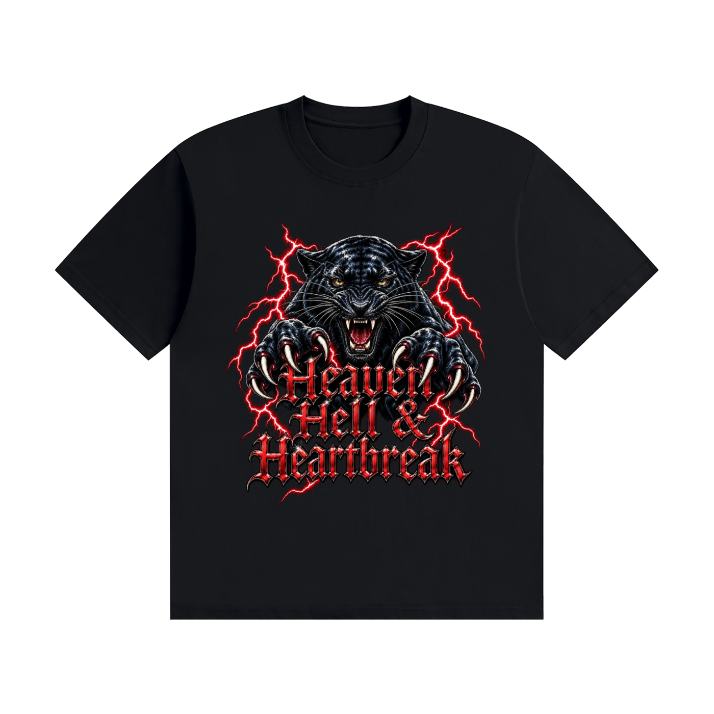 Vintage Panther Unisex Seamless Cotton T-Shirt